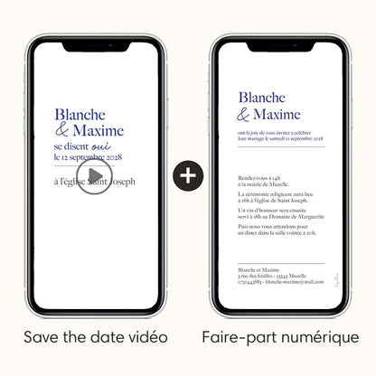 Vidéo save the date et l'option faire-part numérique