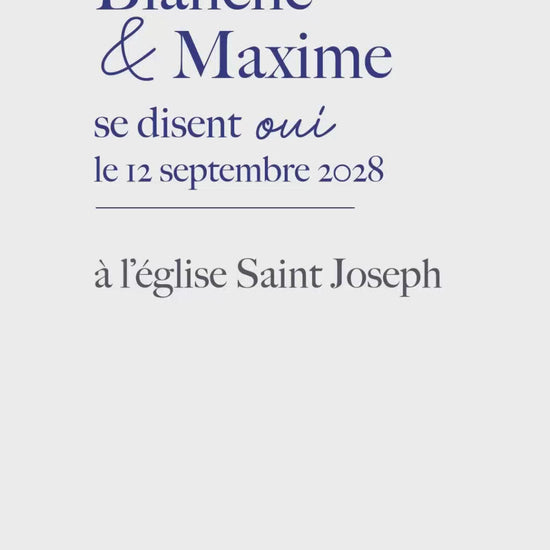 Save the date vidéo de 22 secondes pour annoncer les infos essentielles pour le grand jour 