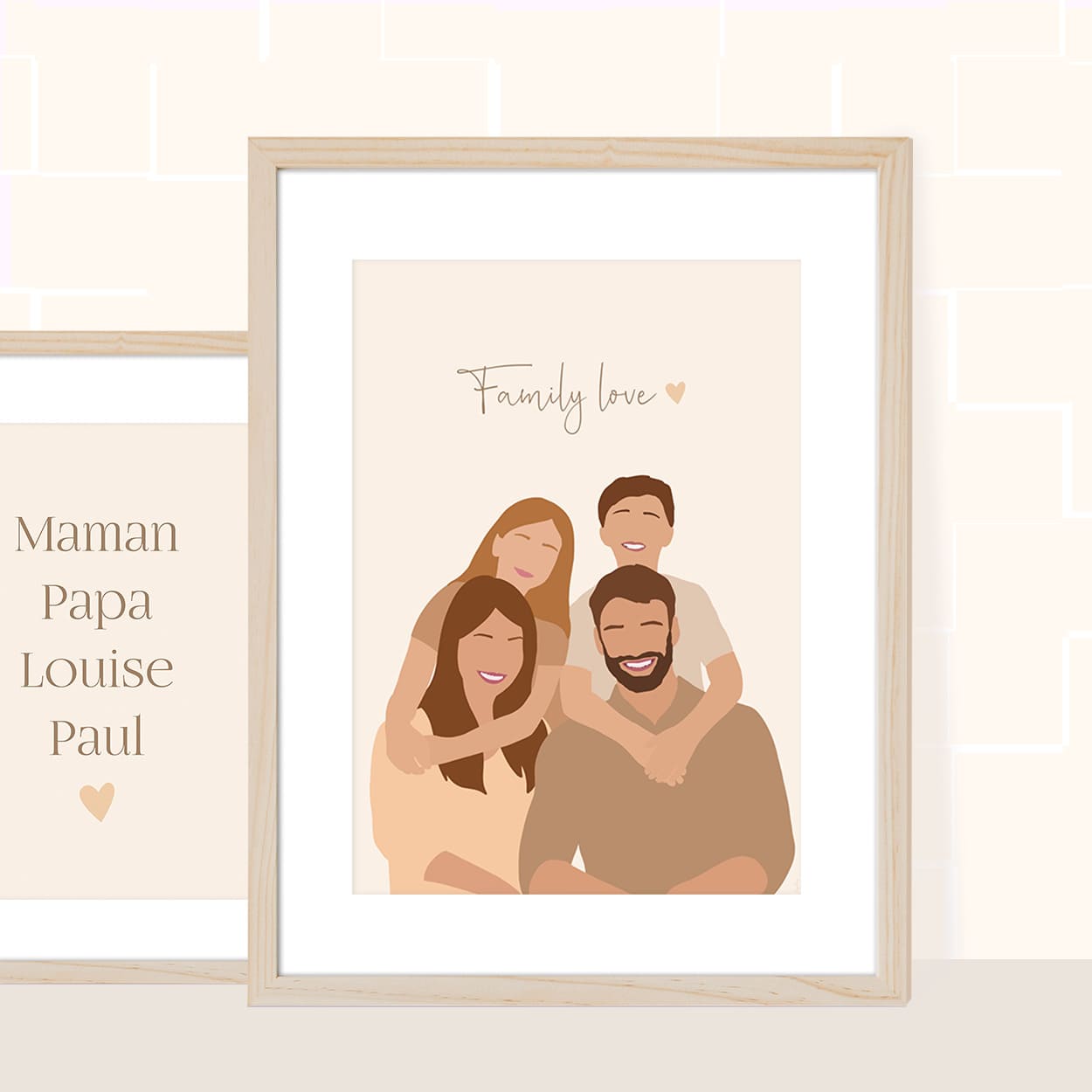 Illustration - couleur beige POSTER DÉCORATION