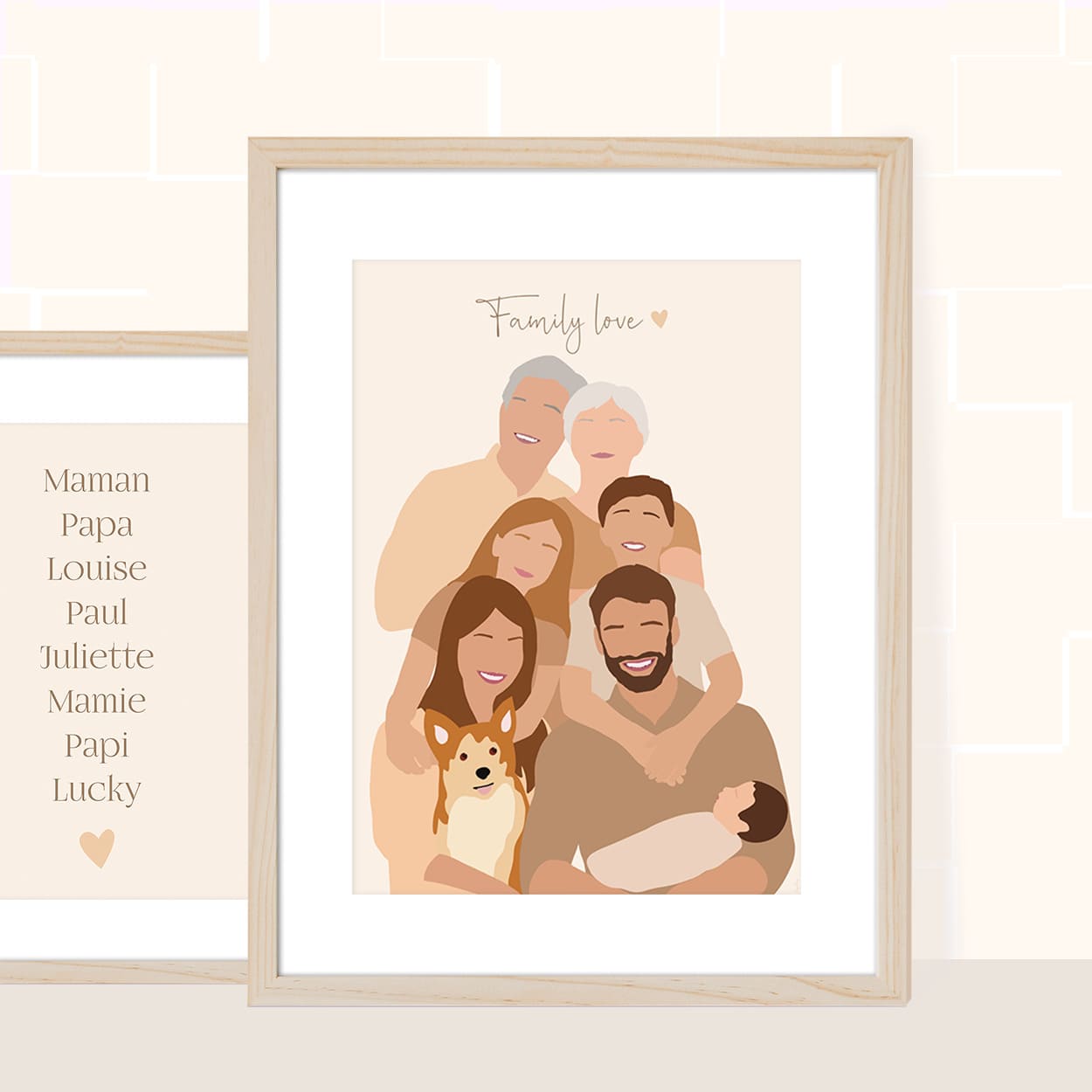 Illustration - couleur beige POSTER DÉCORATION