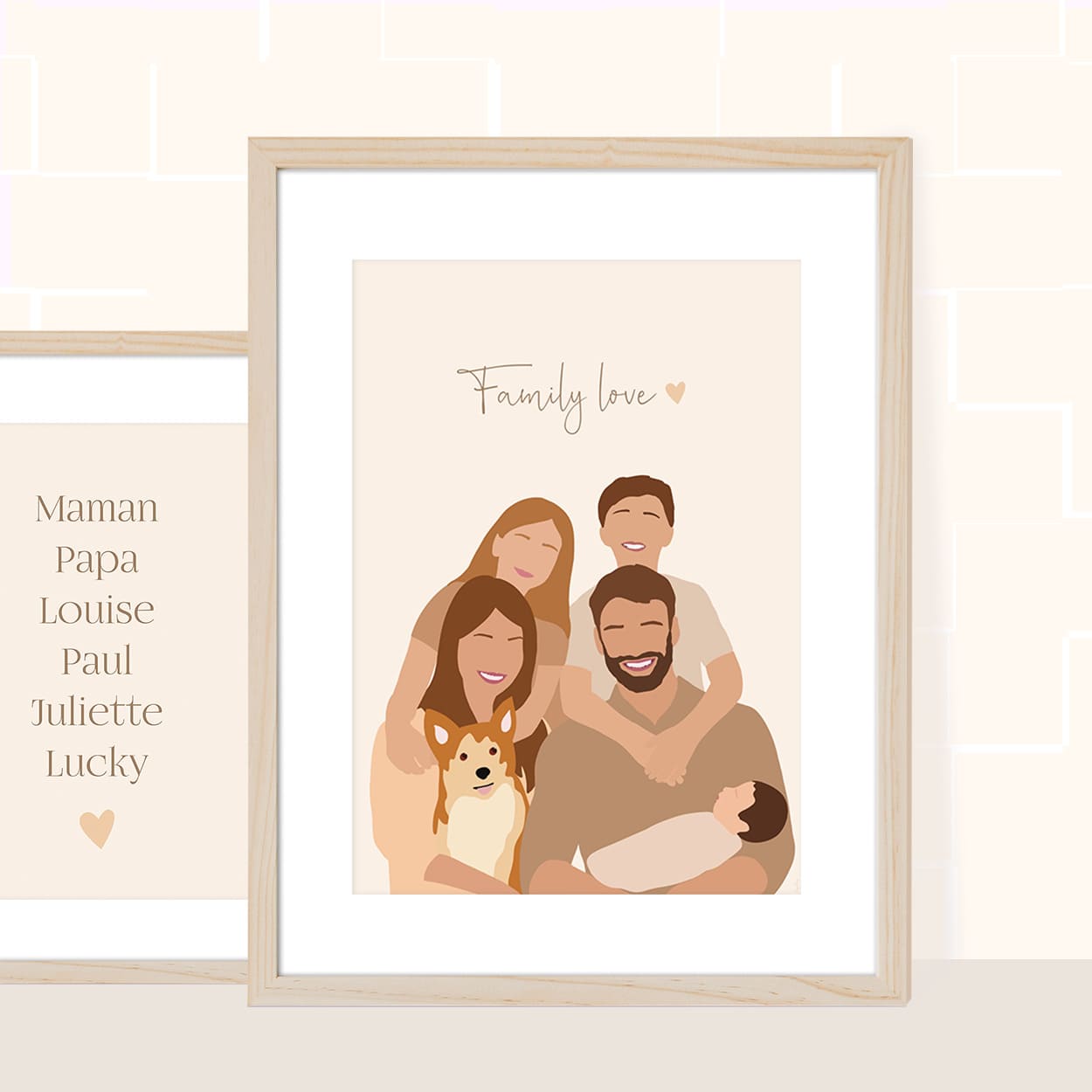 Illustration - couleur beige POSTER DÉCORATION