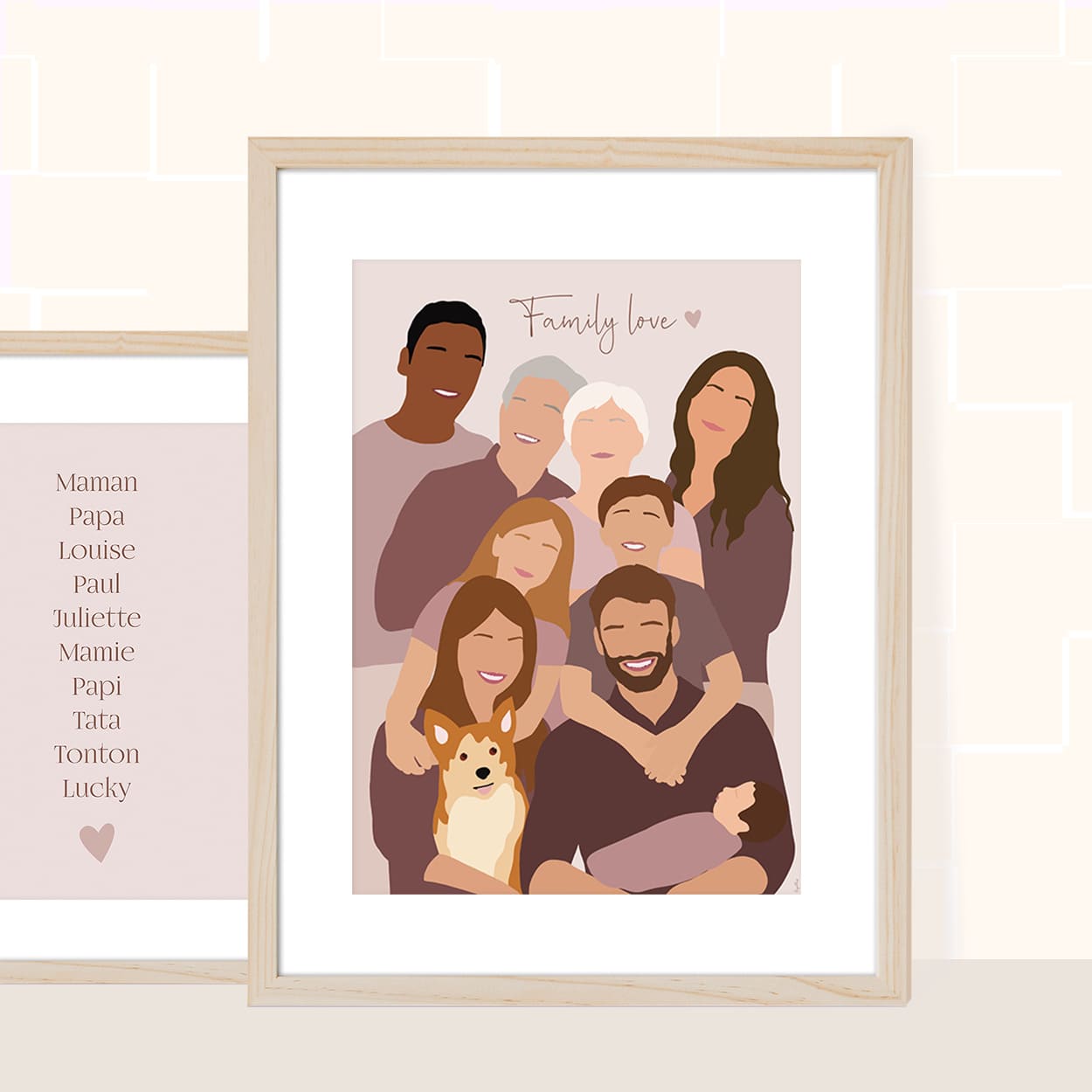 Illustration - couleur rose POSTER DÉCORATION