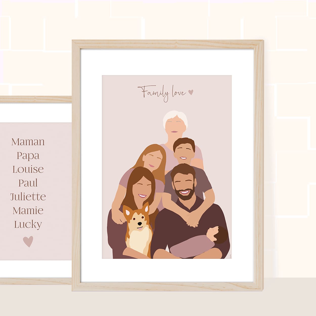 Illustration - couleur rose POSTER DÉCORATION