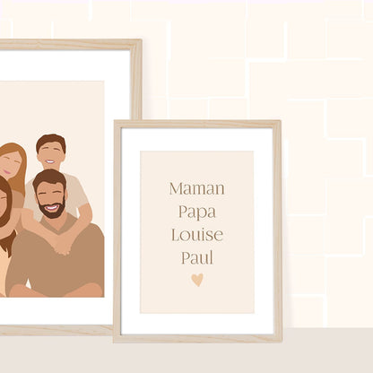 Texte - couleur beige POSTER DÉCORATION