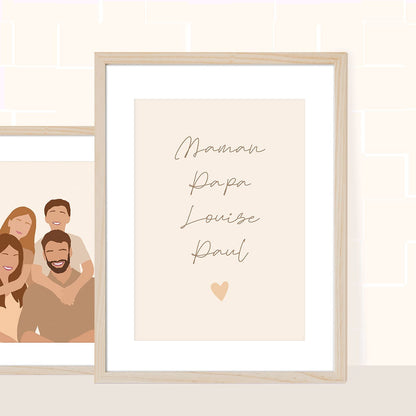 Texte - couleur beige POSTER DÉCORATION